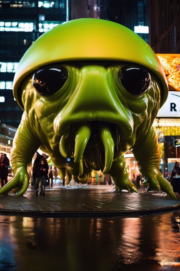 Photograph of a hyper detailed anthropomorphic blob creature,  frolicking,  Astropunk by shahan_ai on Tensor.Art
