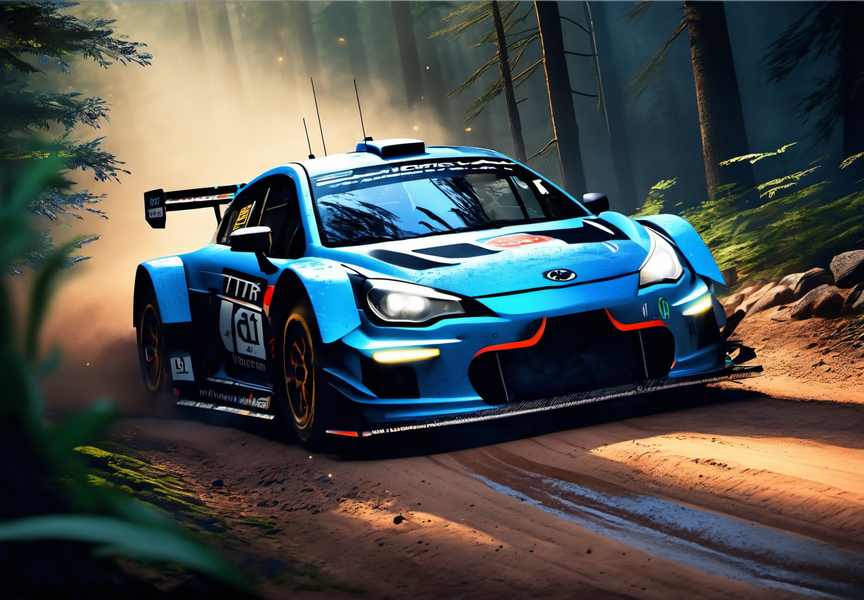Bit more realistic car racing. | image created by Max AI | Tensor.Art