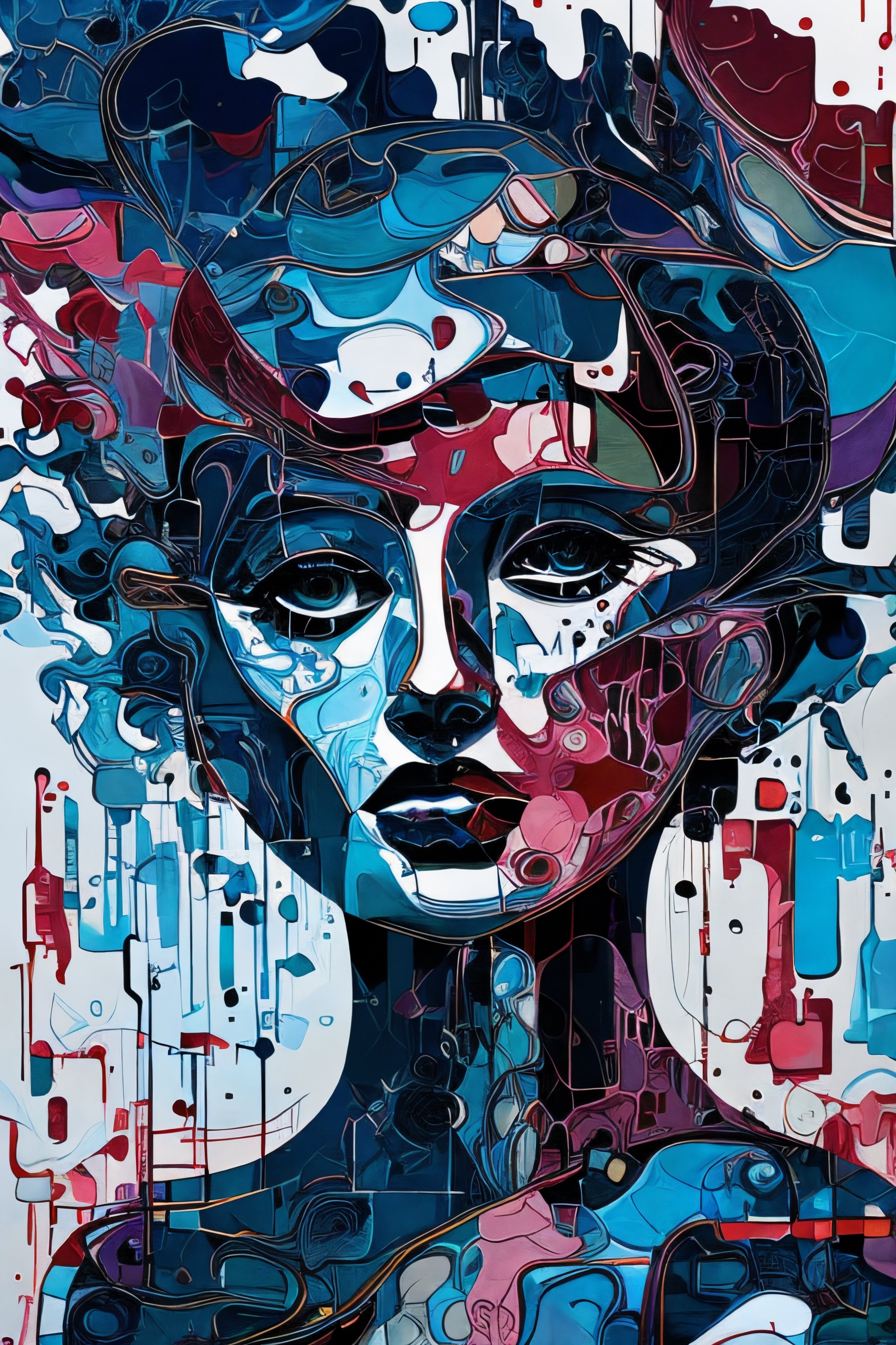 1girl,  abstract art,  complex colors by La Leche on Tensor.Art