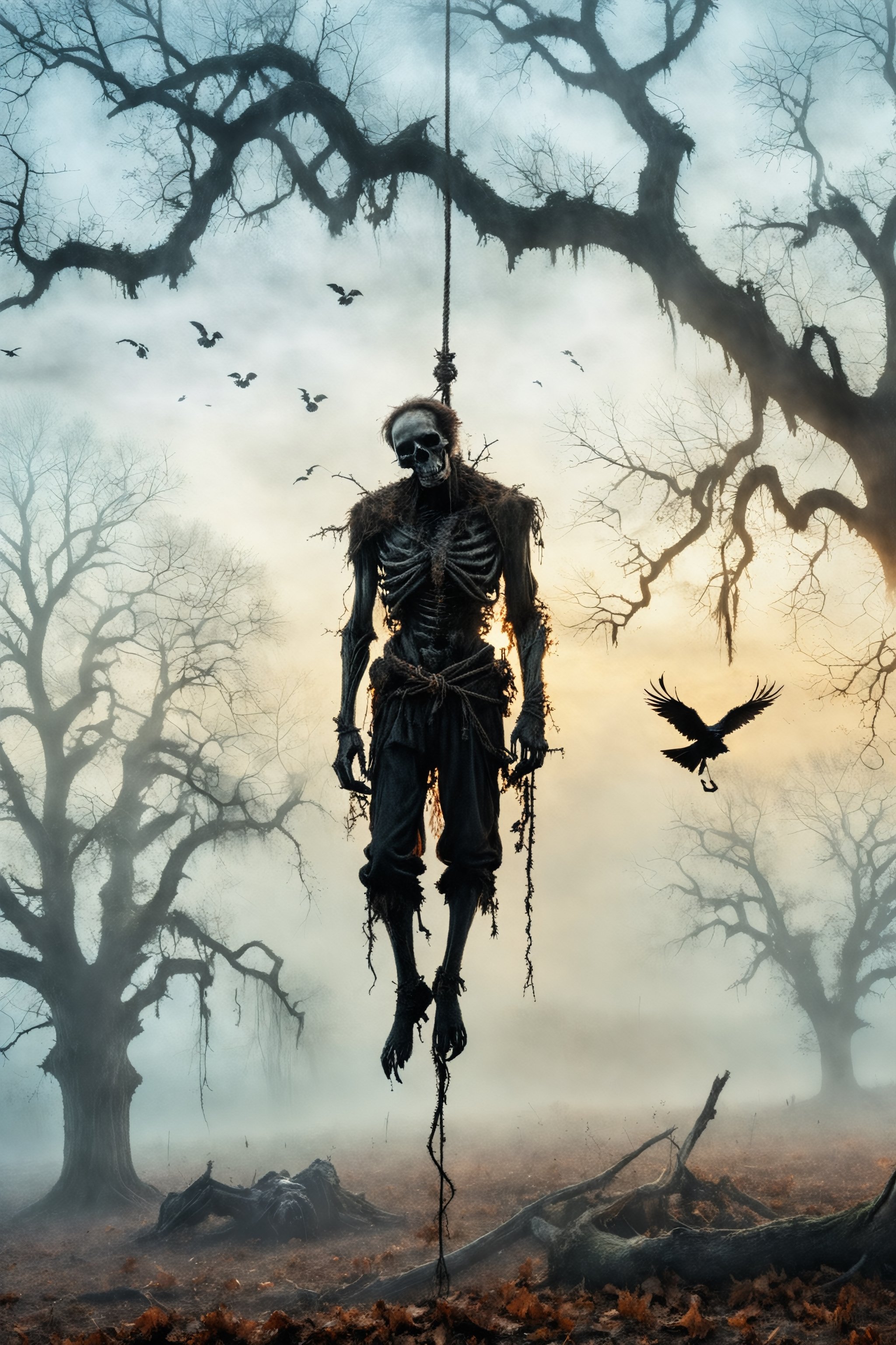 photorealistic,  ,  detailed digital illustration of a decomposing corpse by La Leche on Tensor.Art