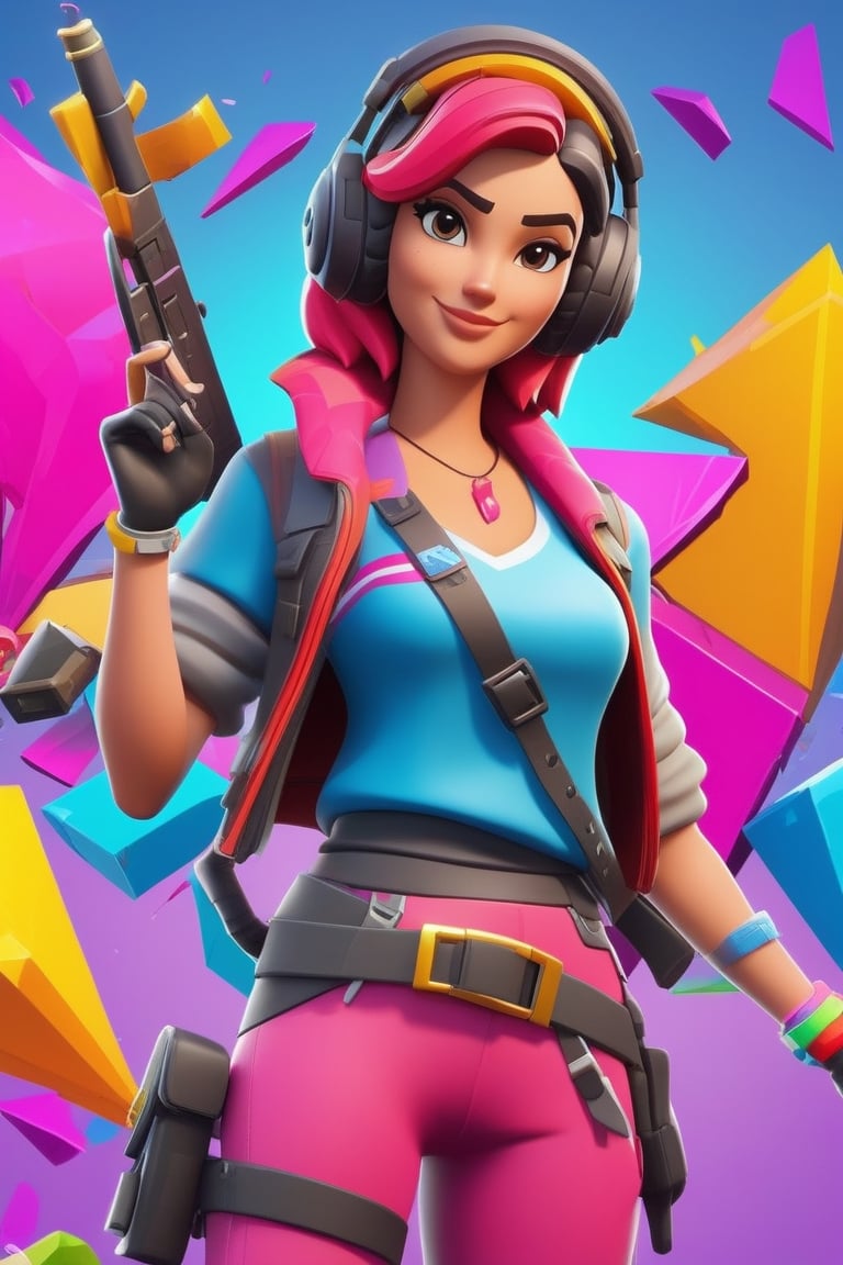 Fortnite Art Style,  a woman,  3D cartoon by lartista on Tensor.Art