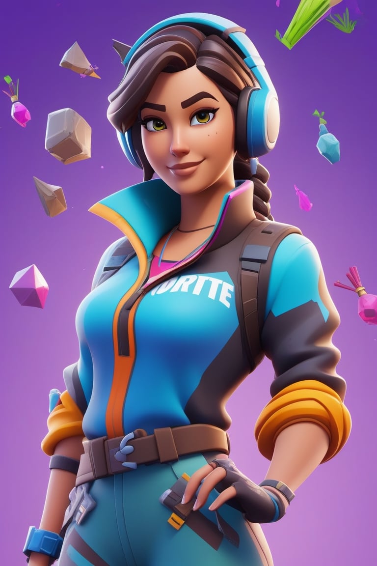 Fortnite Art Style,  a woman,  3D cartoon by lartista on Tensor.Art