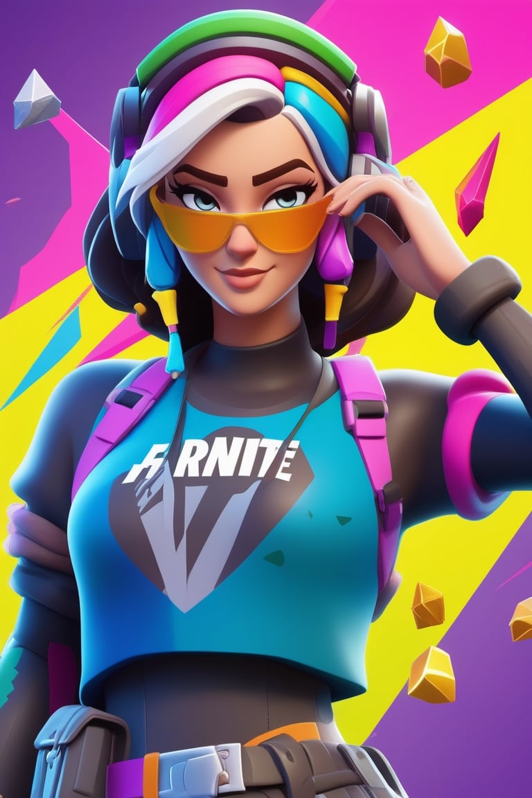 Fortnite Art Style,  a woman,  3D cartoon by lartista on Tensor.Art