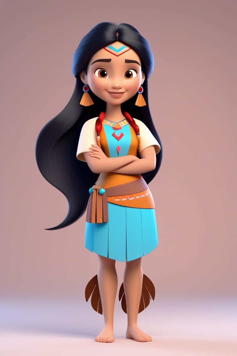 Adorable 3D Character,  Pocahontas,  3D render by lartista on Tensor.Art