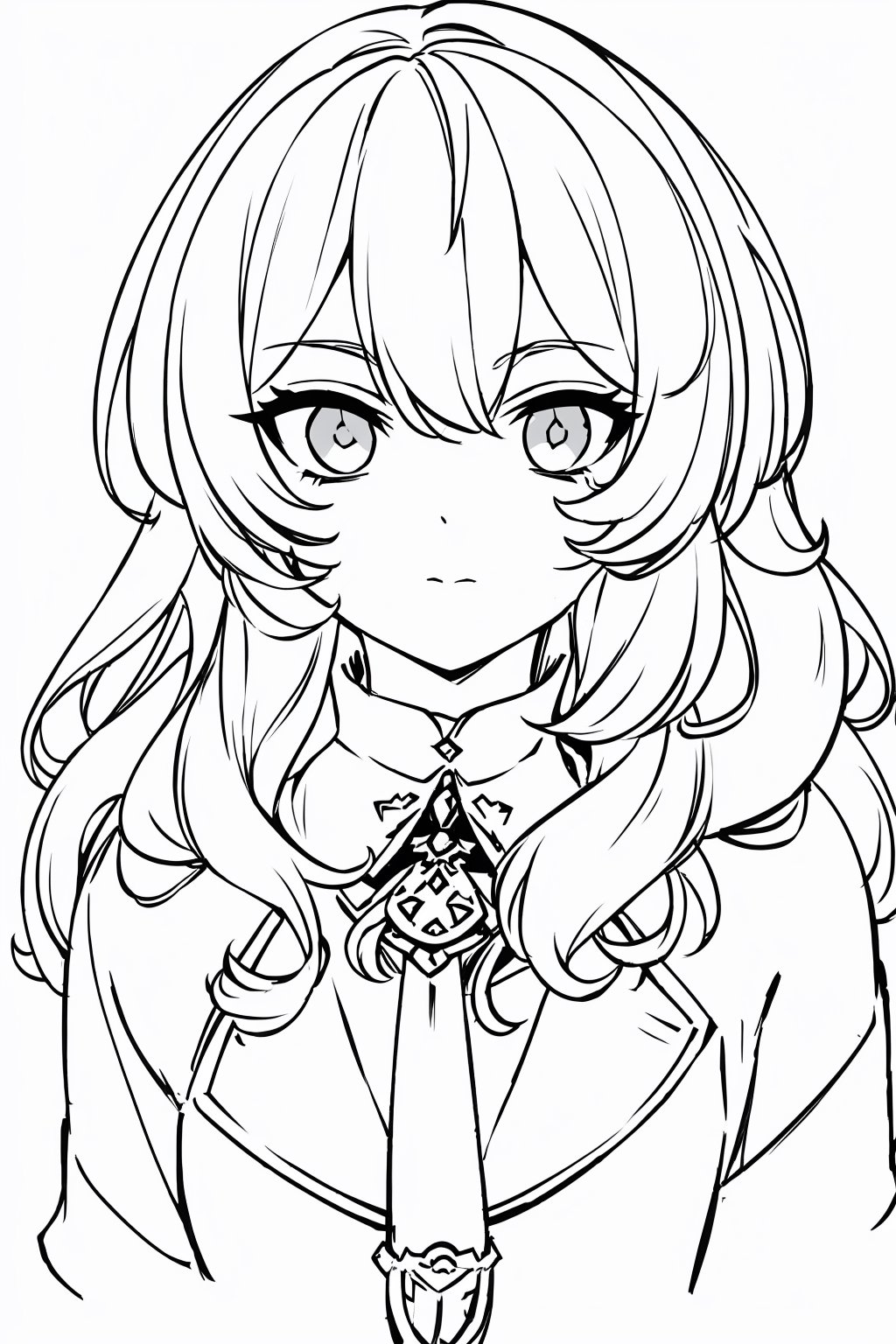 handsome tomboy,  LINEART,  MONOCHROME by Mikiwazang on Tensor.Art