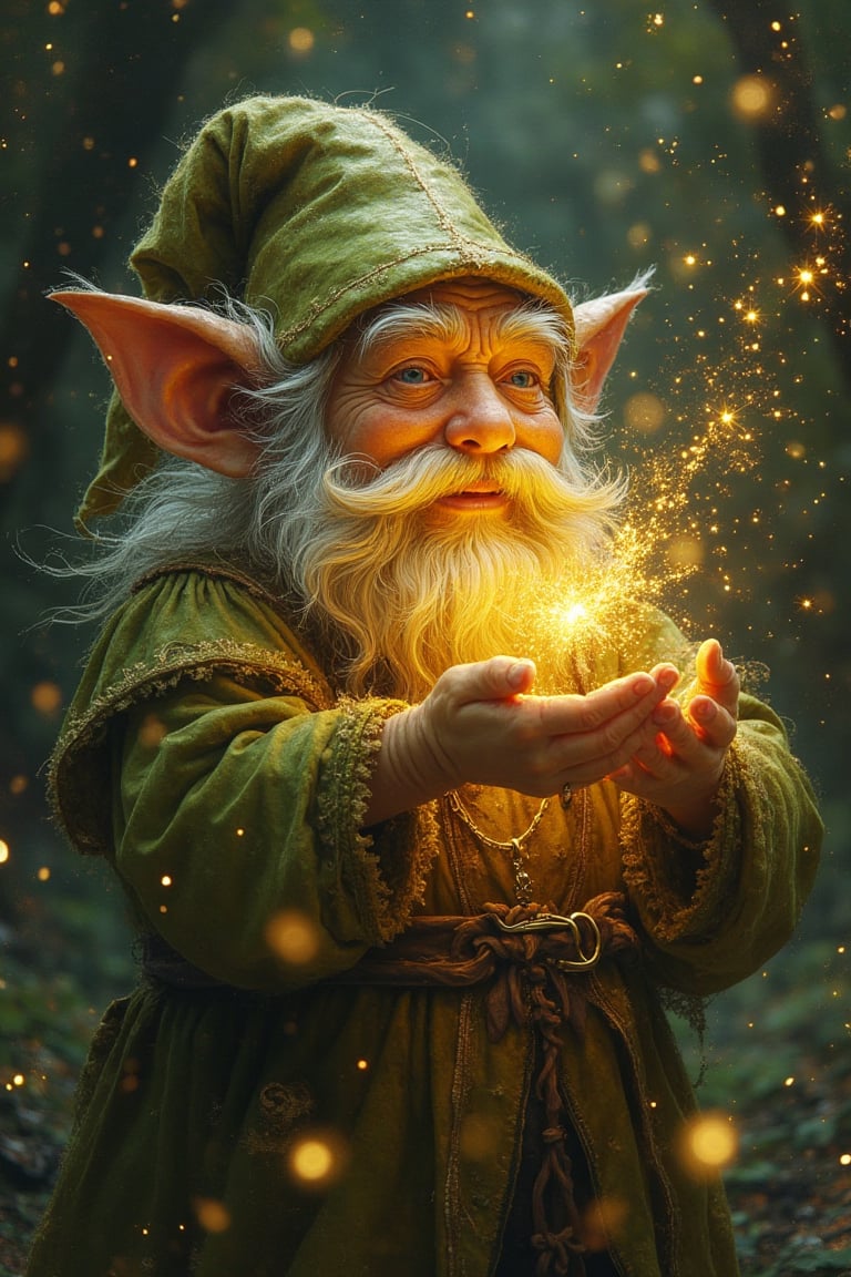 Oil painted fantasy gnome,  hyper-detailed,  hyper-focused by carolmag on Tensor.Art