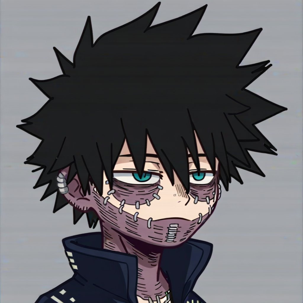 Gacha, Chibi, Medium Head,dabi_bnha, portrait 