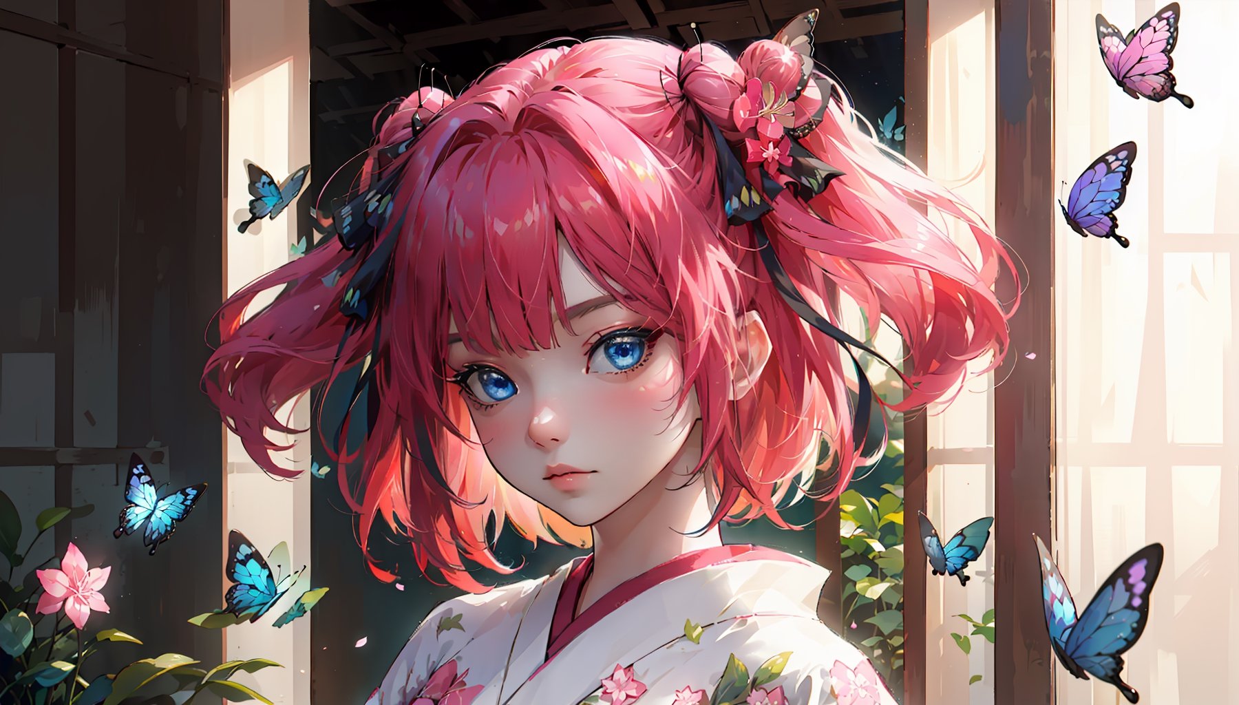 ((nino nakano,  short hair,  bangs by Raul  on Tensor.Art