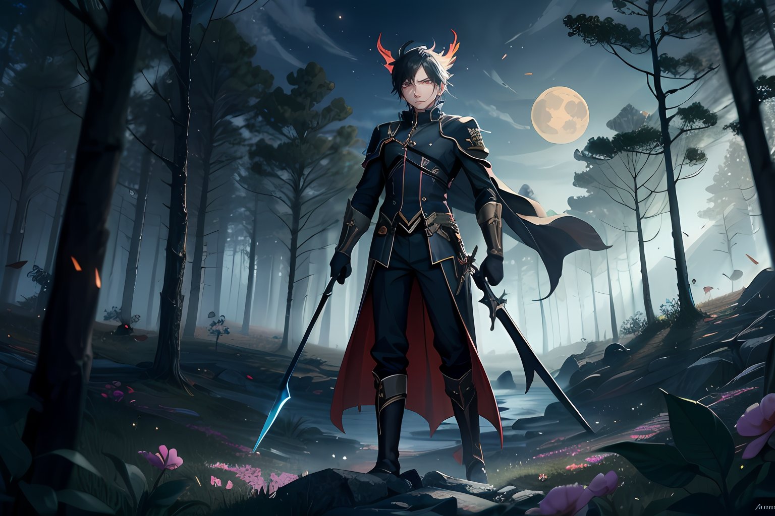 In a realm shrouded in eternal twilight,  unfolds a mesmerizingly surreal scene filled with hope and vitality. A sinister...