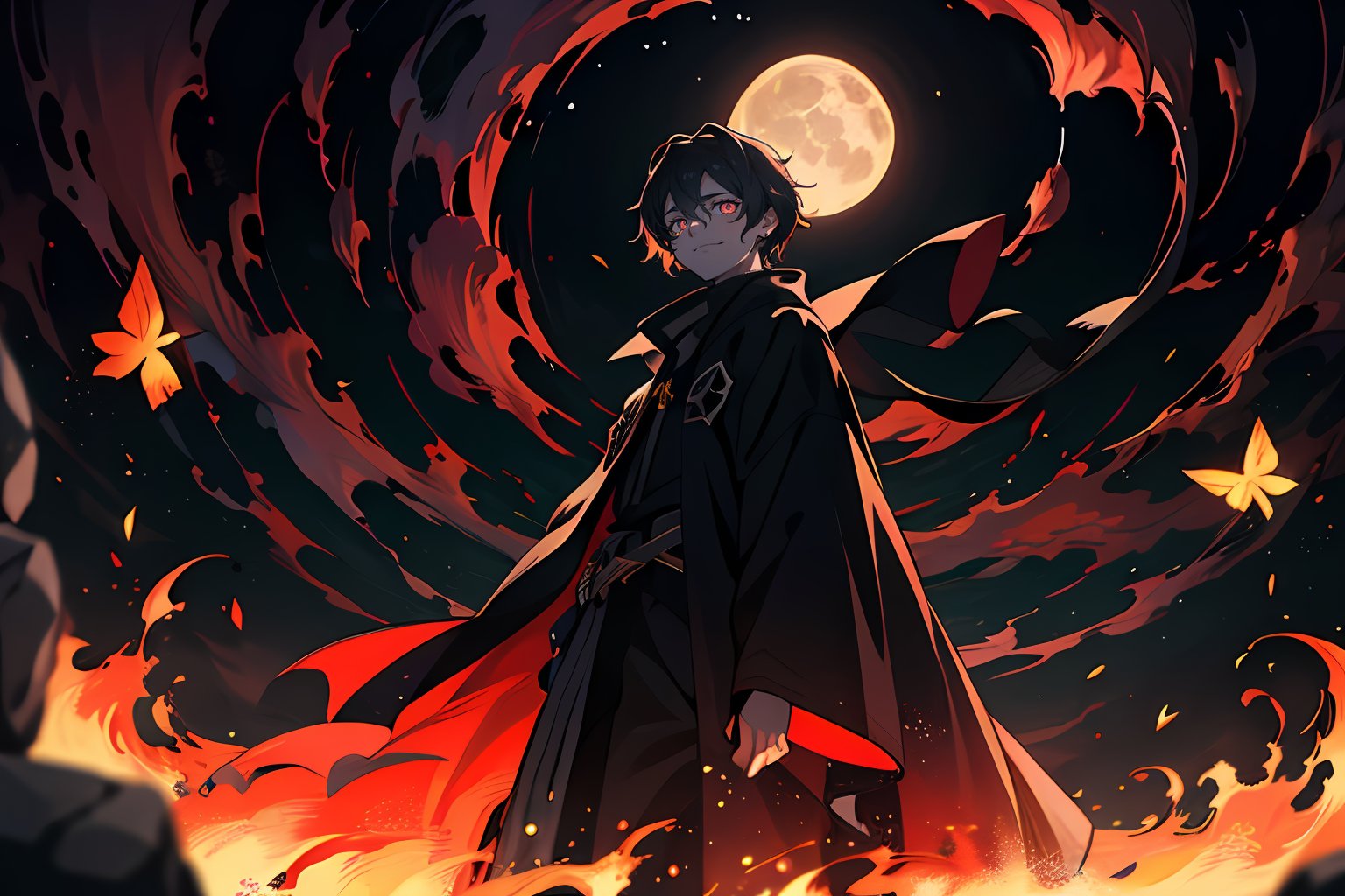 In a realm shrouded in eternal twilight,  unfolds a mesmerizingly surreal scene filled with hope and vitality. An evil Dar...