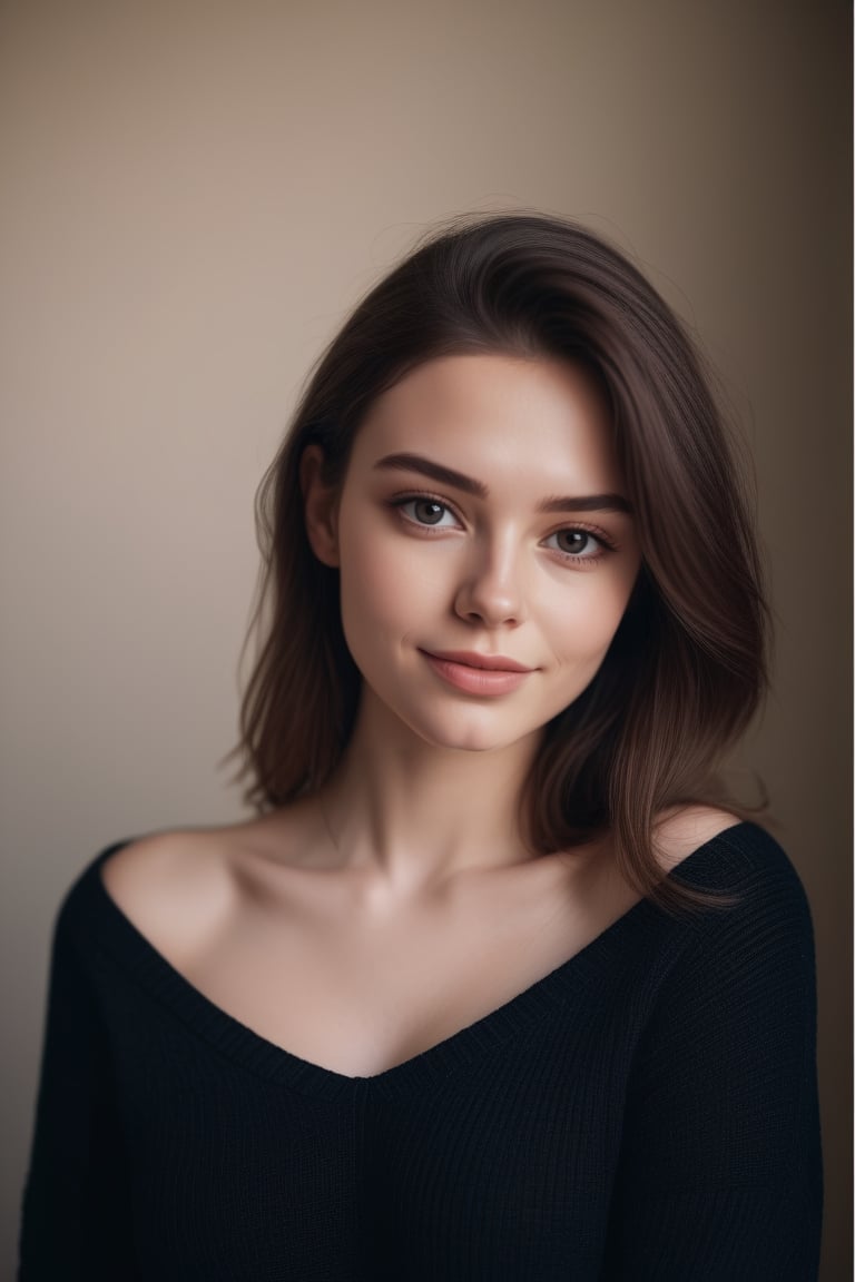 instagram photo, portrait photo of 23 y.o Chloe in black sweater, (cleavage:1.2), pale skin, (smile:0.4), cozy, natural skin, soft lighting, (cinematic, film grain:1.1)
,<lora:659095807385103906:1.0>