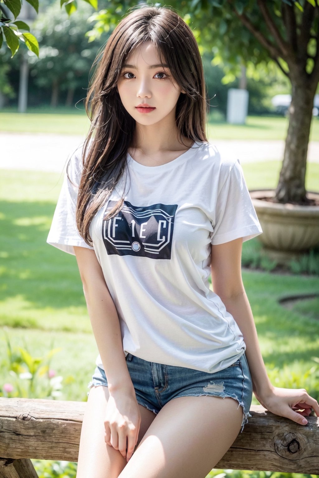 ultra detailed,  very cute girl,  wearing a t shirt by sheesh on Tensor.Art