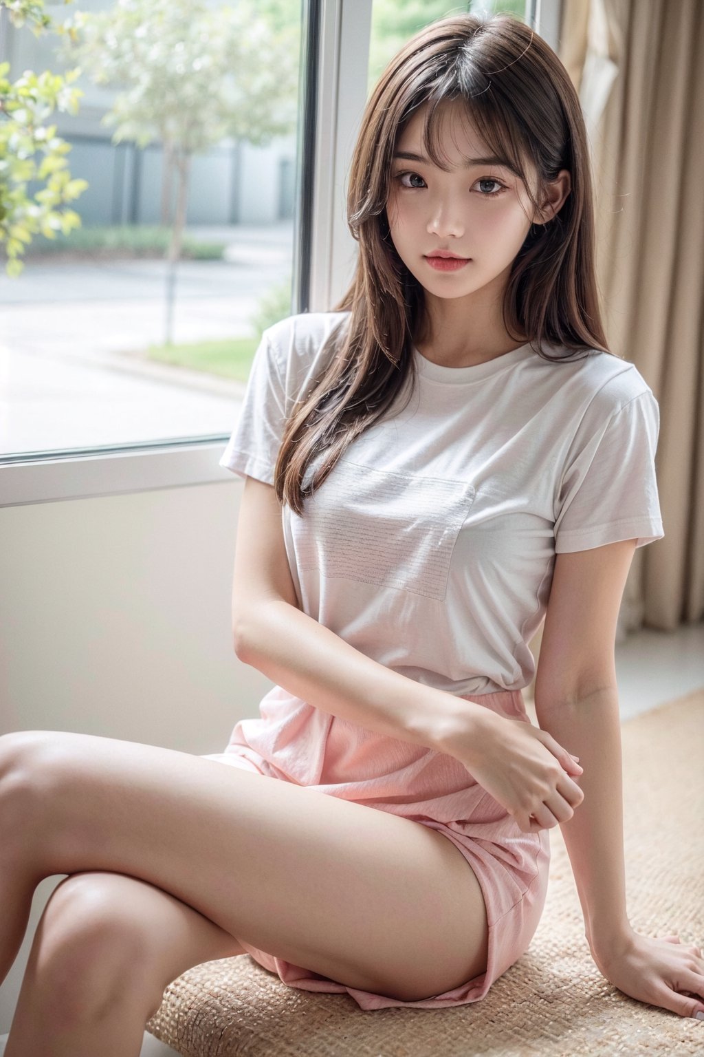 ultra detailed,  very cute girl,  wearing a t shirt by sheesh on Tensor.Art