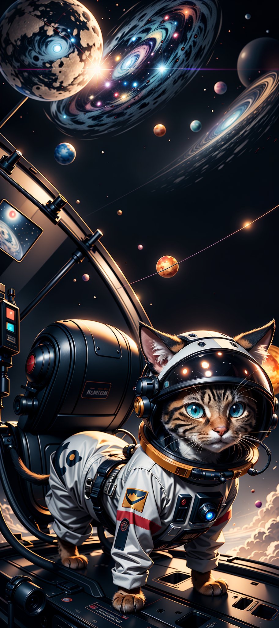 a cat girl astronaut exploring the cosmos, floating among planets and stars, high quality detail, ((intricate detail)), complex illustration, high contrast, intricate background detail
masterpiece, best quality,   ((anime screencap)), studio ghibli style,bofKatt,Sexy Women ,More Detail,Red facial marks,COLLAR,TAIL