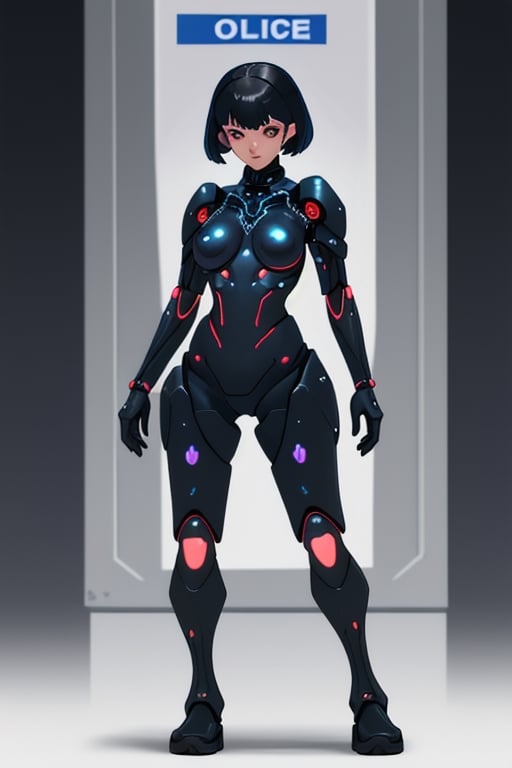 cyber_girl,  police_uniform,  exoskeleton by Goblinius on Tensor.Art