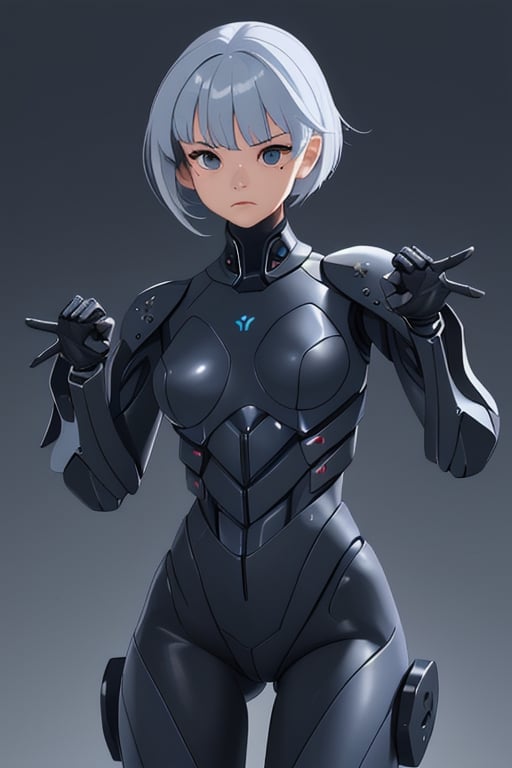 cyber_girl,  police_uniform,  exoskeleton by Goblinius on Tensor.Art
