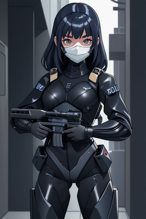 cyber_girl,  police_uniform,  exoskeleton by Goblinius on Tensor.Art