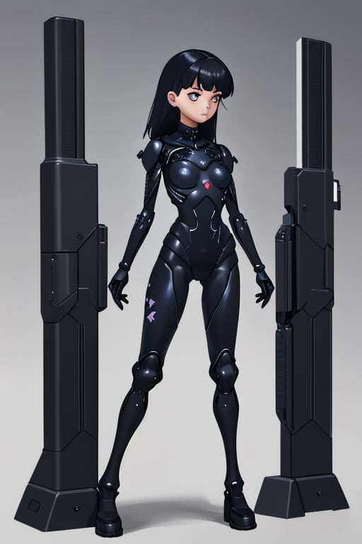 cyber_girl,  police_uniform,  exoskeleton by Goblinius on Tensor.Art