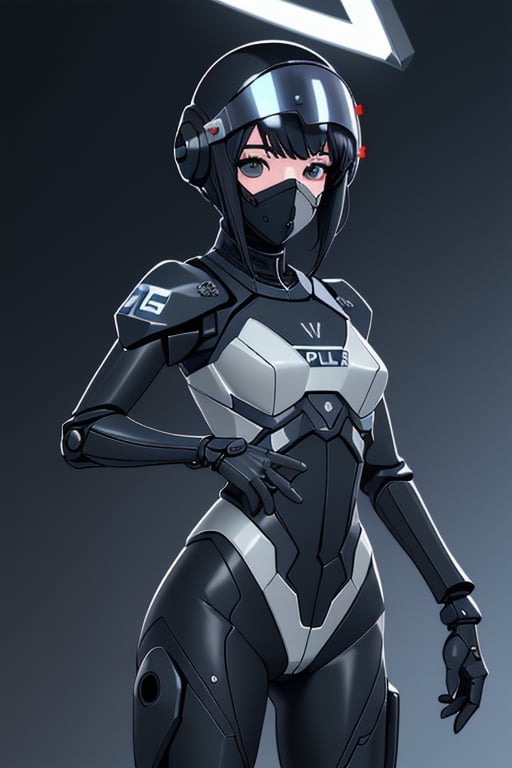 cyber_girl,  police_uniform,  exoskeleton by Goblinius on Tensor.Art