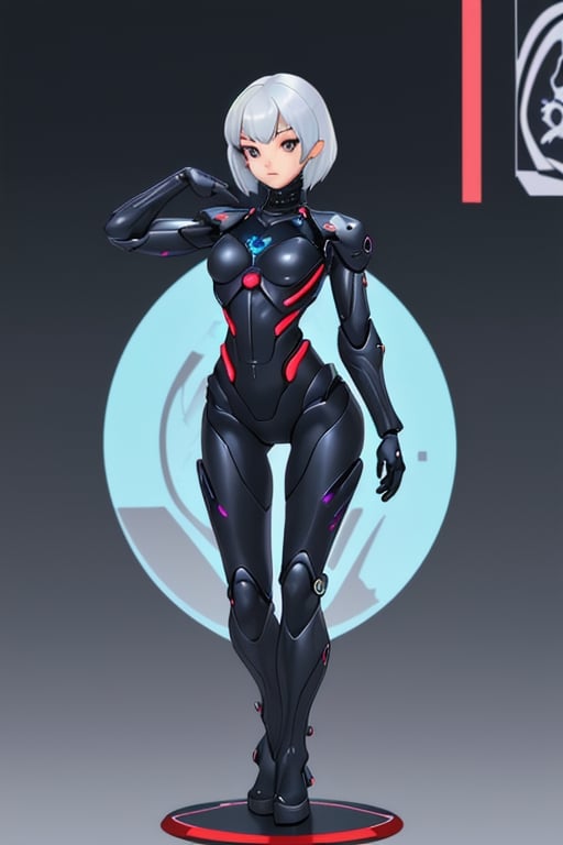 cyber_girl,  police_uniform,  exoskeleton by Goblinius on Tensor.Art