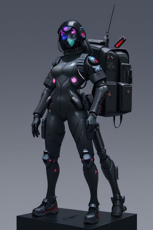 cyber_girl,  police_uniform,  exoskeleton by Goblinius on Tensor.Art