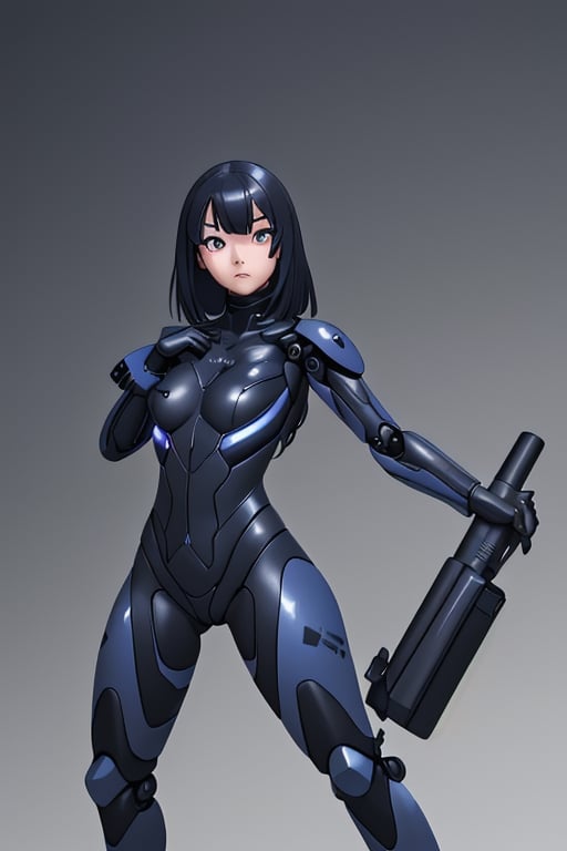 cyber_girl,  police_uniform,  exoskeleton by Goblinius on Tensor.Art