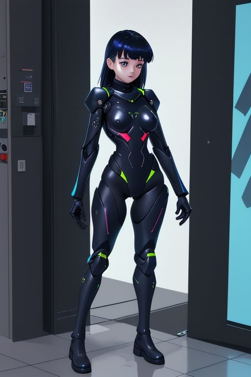 cyber_girl,  police_uniform,  exoskeleton by Goblinius on Tensor.Art