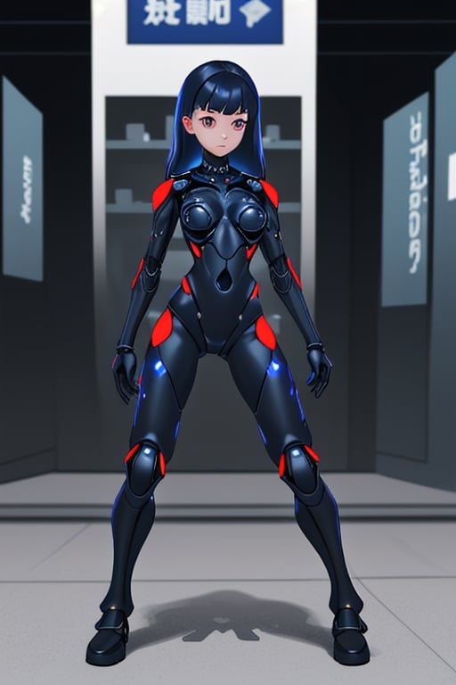 cyber_girl,  police_uniform,  exoskeleton by Goblinius on Tensor.Art