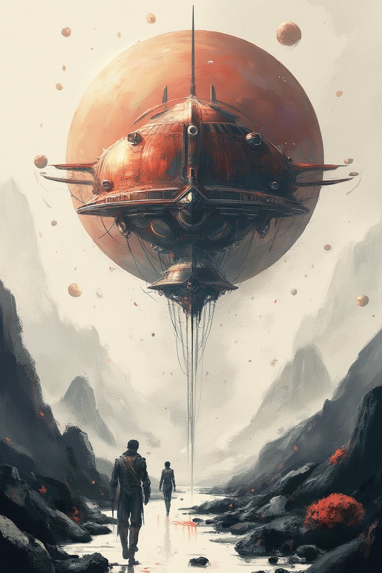 aesthetic,  A fascinating and mysterious digital illustration depicts a strange and surreal sight: abstract art of Geometr...