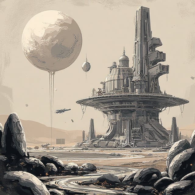 aesthetic,  A fascinating and mysterious digital illustration depicts a strange and surreal sight: abstract art of Geometr...