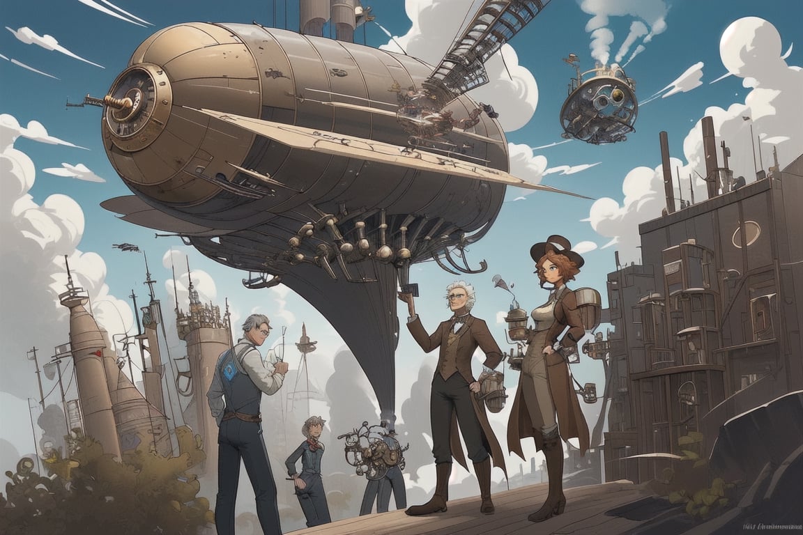 Inventors and engineers who constantly tinker with steam-powered contraptions, from clockwork pets to skybound airships.