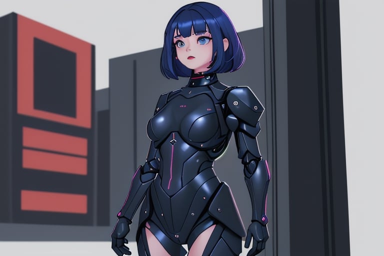 cyber_girl,  police_uniform,  exoskeleton by Goblinius on Tensor.Art