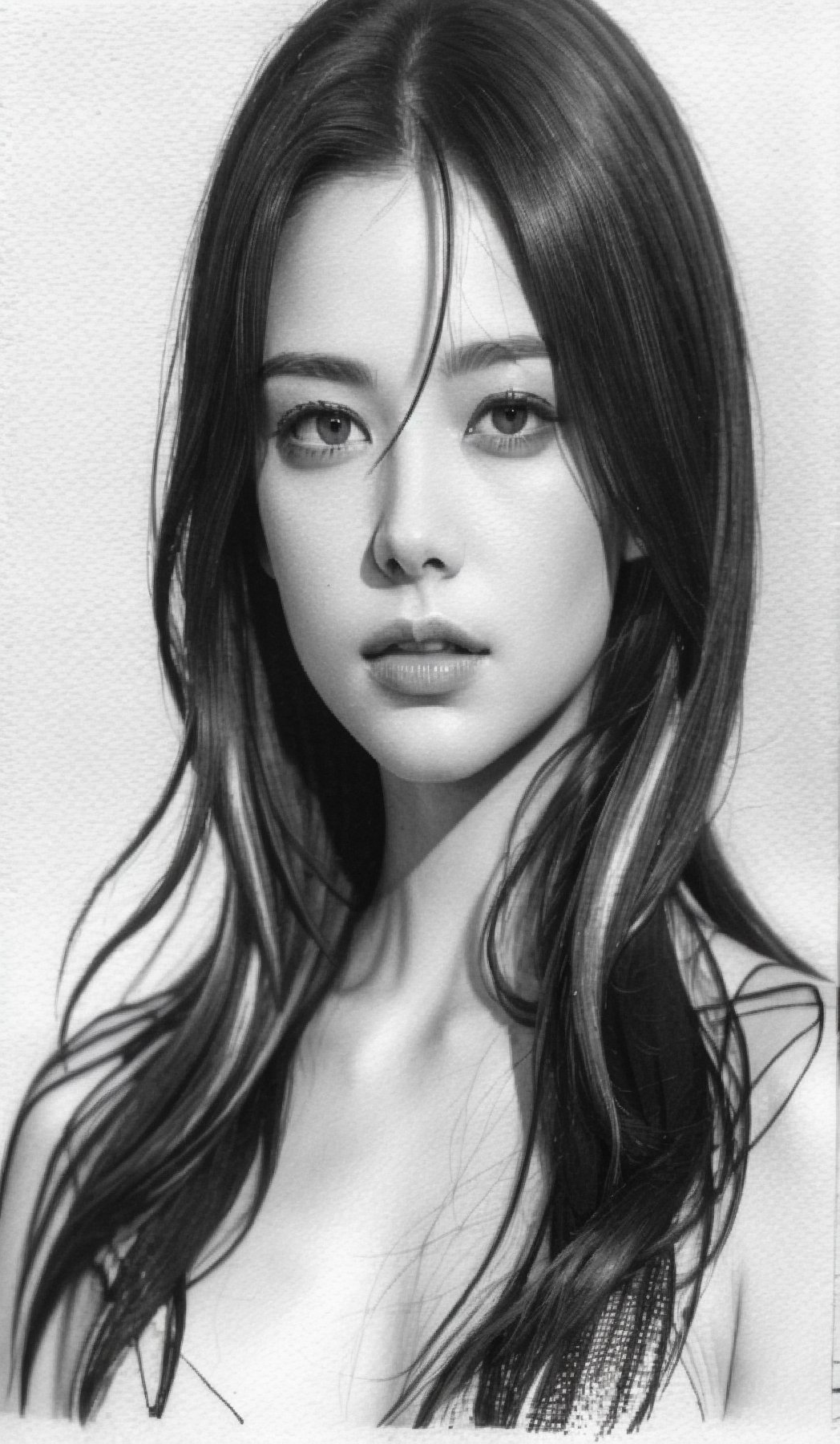 black and white watercolour
,realistic