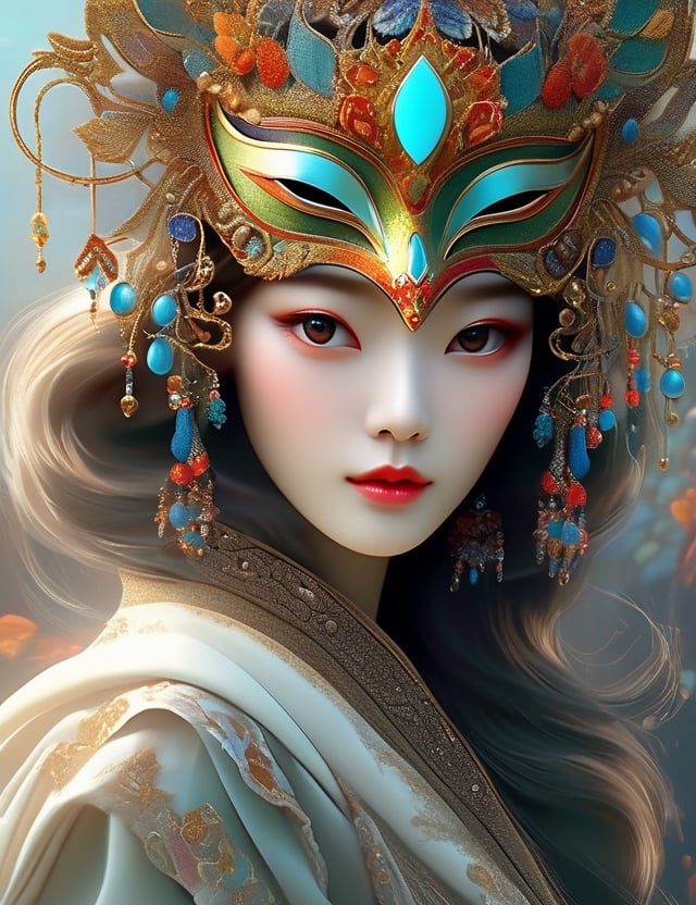 a cute korean large-eyed girl,  slender and small face,  very glossy and gleam skin by artmozai on Tensor.Art