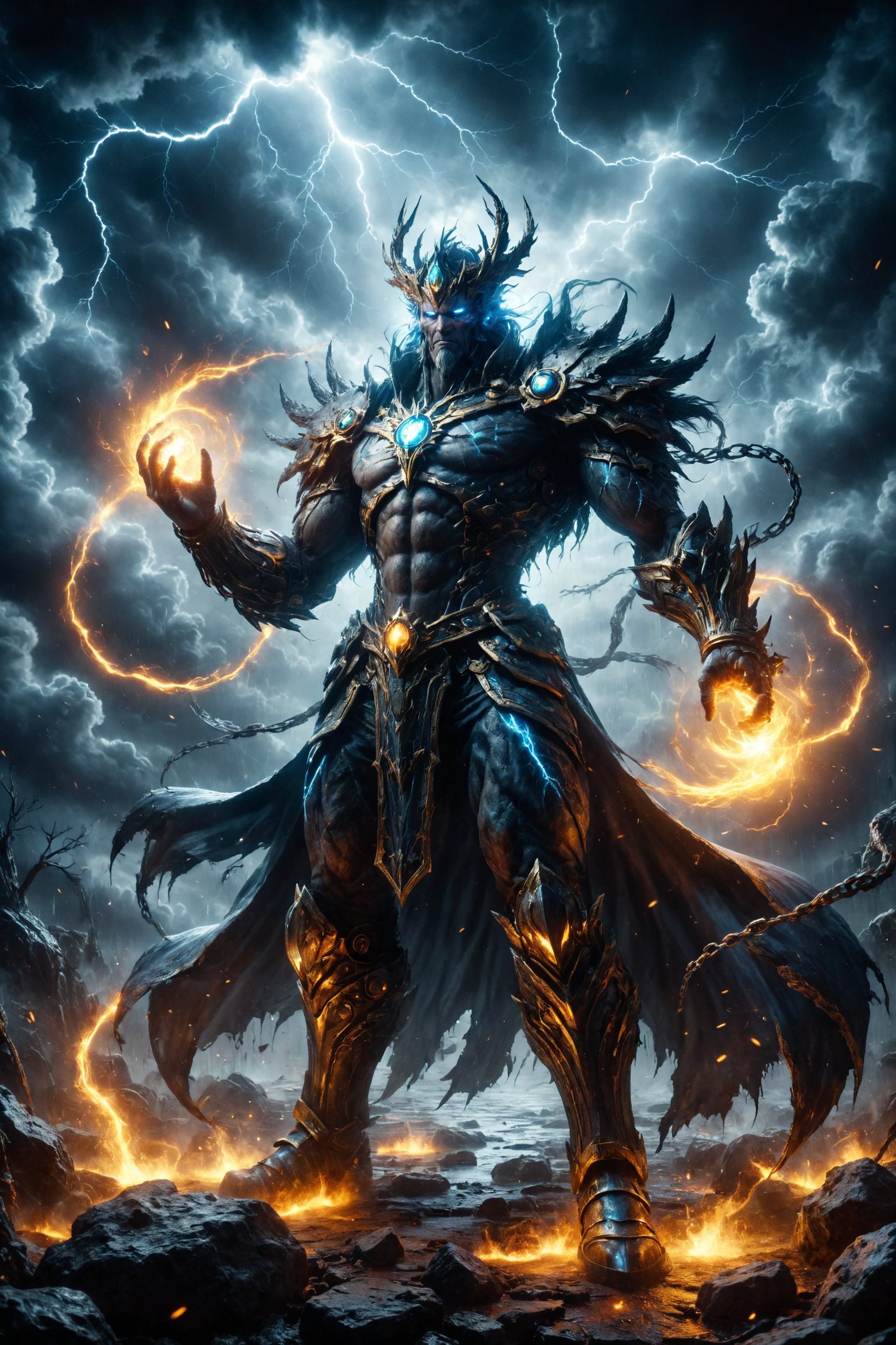 King of STORM AND LIGTHING full body by ALEXERNUM on Tensor.Art
