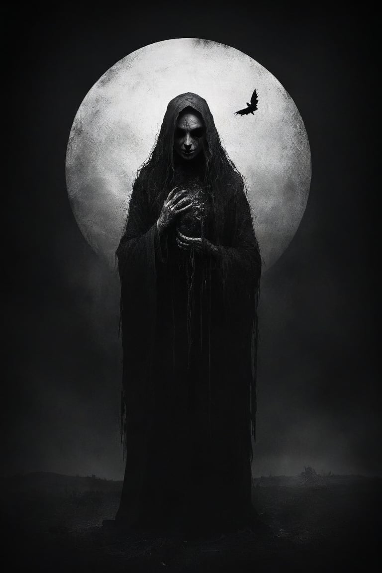 hatred lullabies,
dark art style illustration, black theme