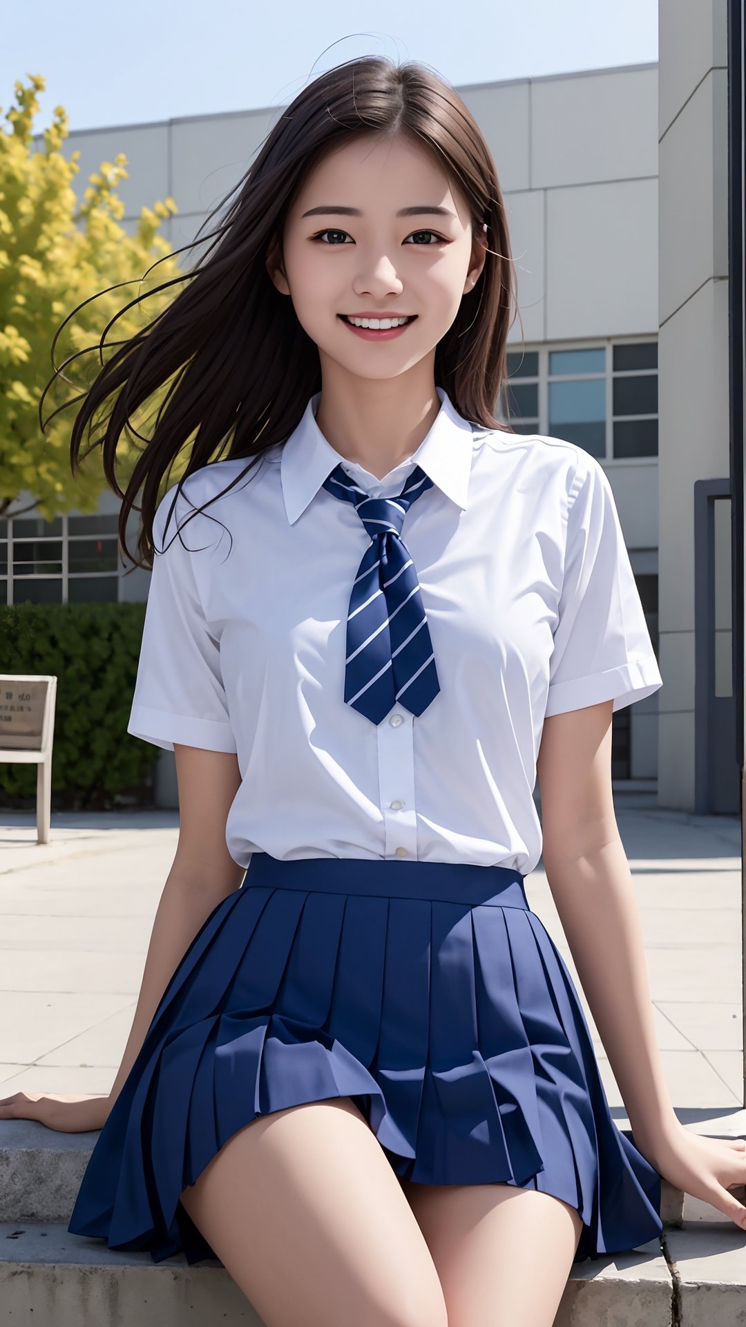 (best quality,masterpiece:1.2),ultra detailed,(photo realistic:1.4),high_school_girl,lite smile,