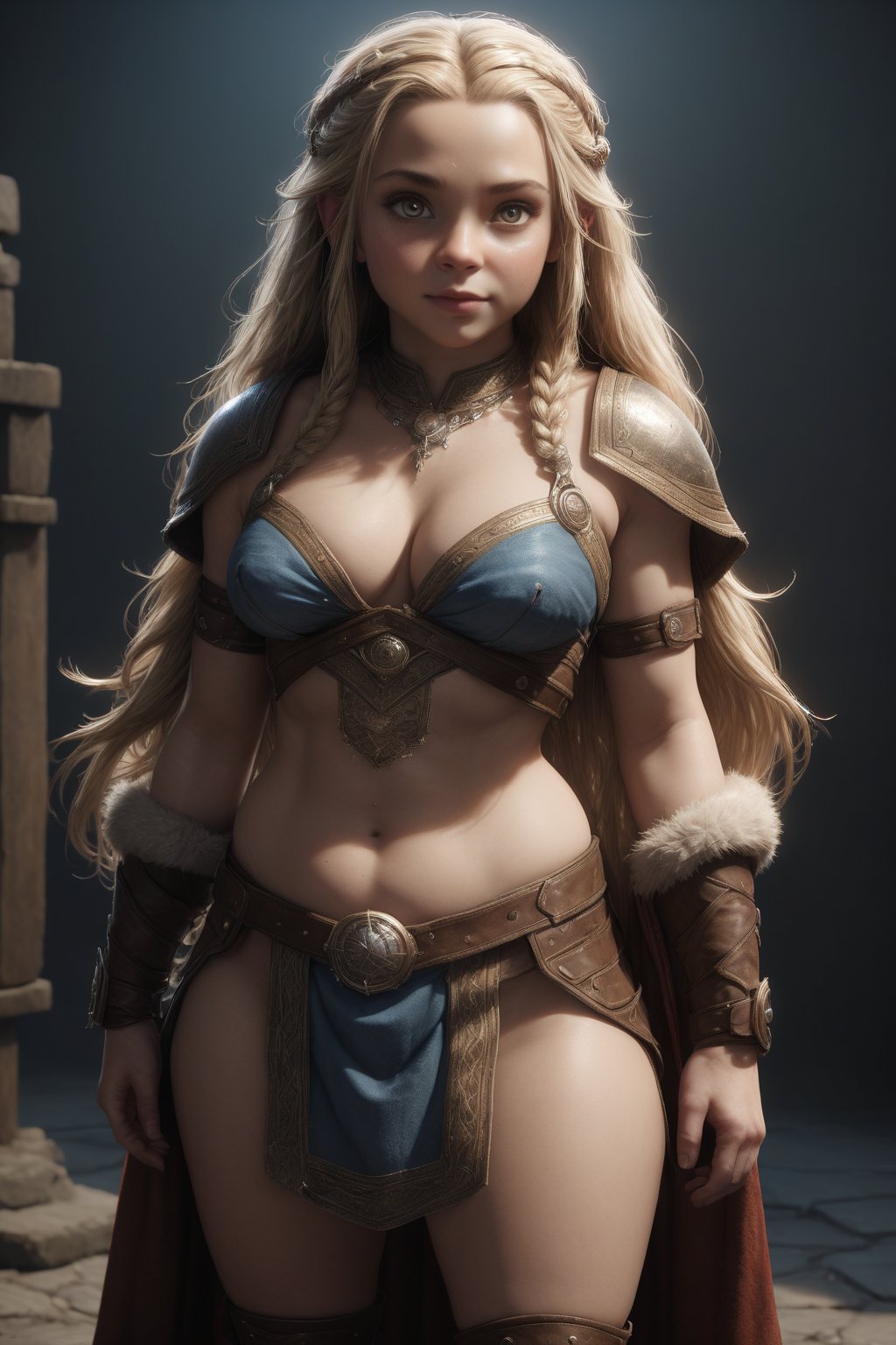 (masterpiece, best quality, high resolution, 64k, highly detailed, intricate), illustration, (realistic:1.75), (realistic design:1.5), soft light, more details, Full body,

/GC\

Midgard, dwarf girl, super sexy, lovely looking to viewers,