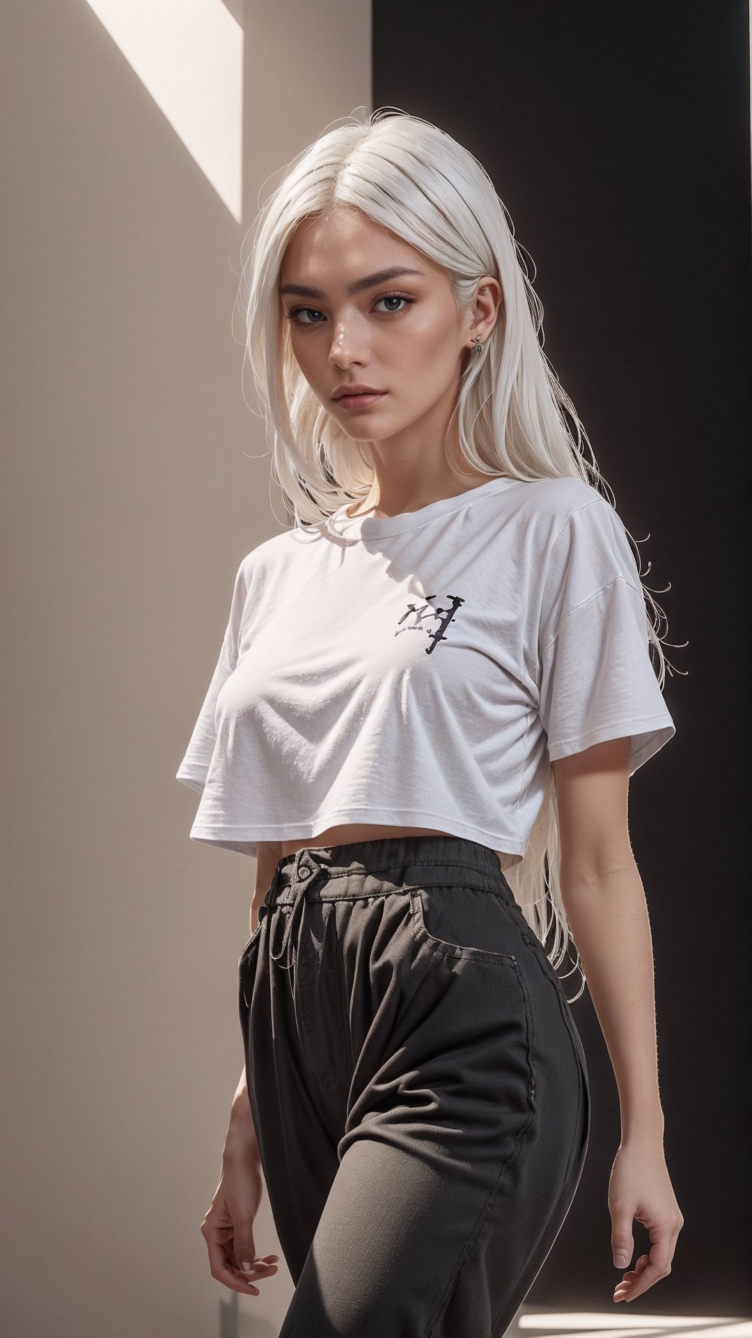 1girl called Sarah with long blonde white hair,  colored flowing hair,  long hairstyle by likeyoucan on Tensor.Art