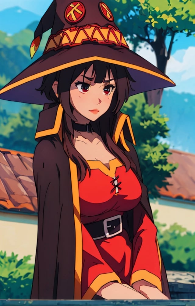 witch, big_boobs ,Megu-KJ, Megu hat, megu dress, megu cape,SAM YANG