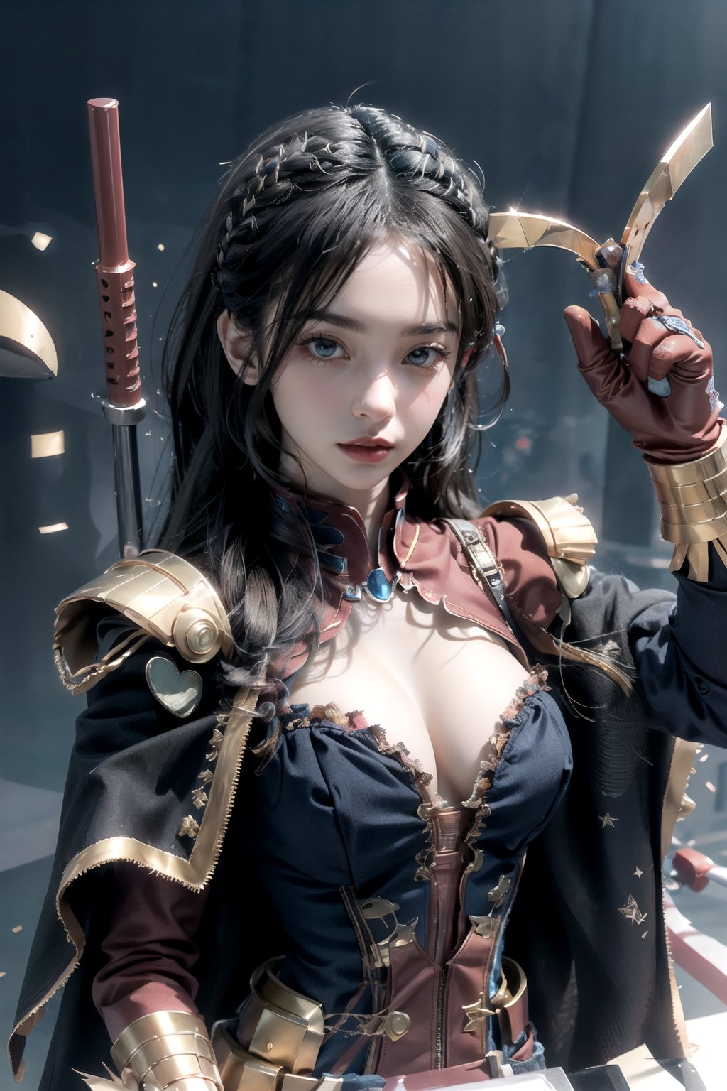 character design panel strip of a fully articulated miniature figurine,  karina,  as a superhero by mixinchunnn on Tensor.Art