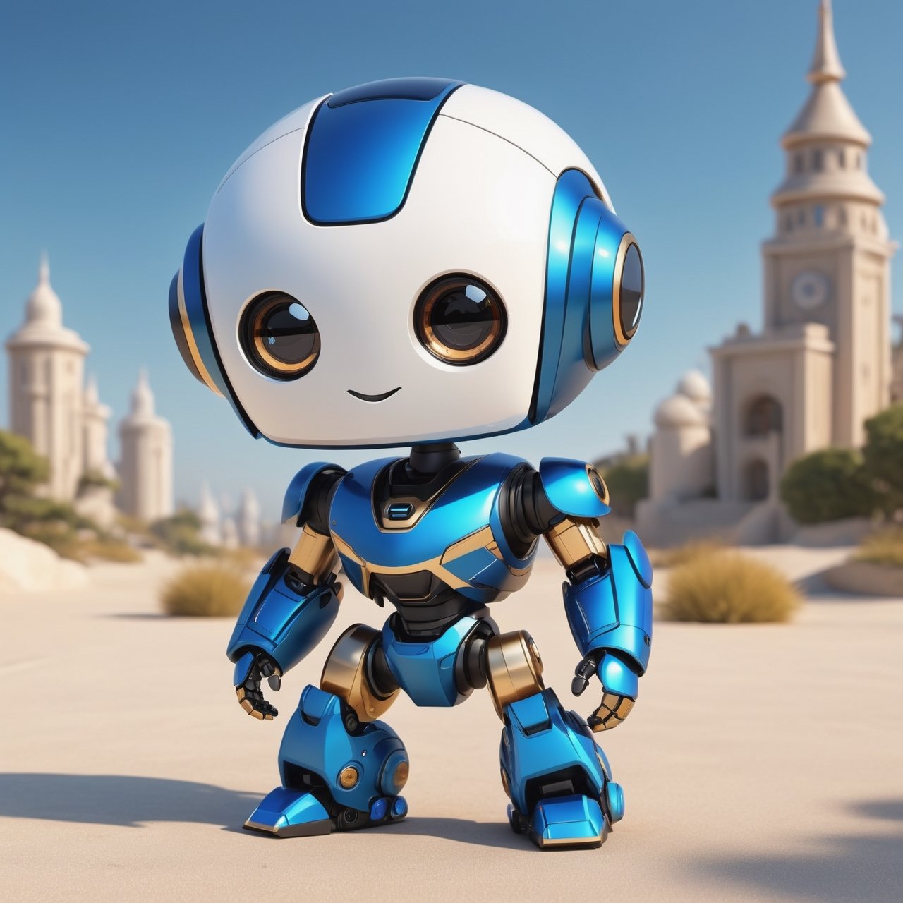 (masterpiece:1.2, highest quality), (realistic, photo_realistic:1.9)
1chibi_robot, Cute chibi robot, happy face, Designer look holding a paintbrush in one hand, white with blue, (detailed background), (gradients), colorful, detailed landscape, visual key, shiny skin. Modern place, Action camera. Portrait film. Standard lens. Golden hour lighting.
sharp focus, 8k, UHD, high quality, frowning, intricate detailed, highly detailed, hyper-realistic,interior,robot white with blue,chibi emote style,Monster