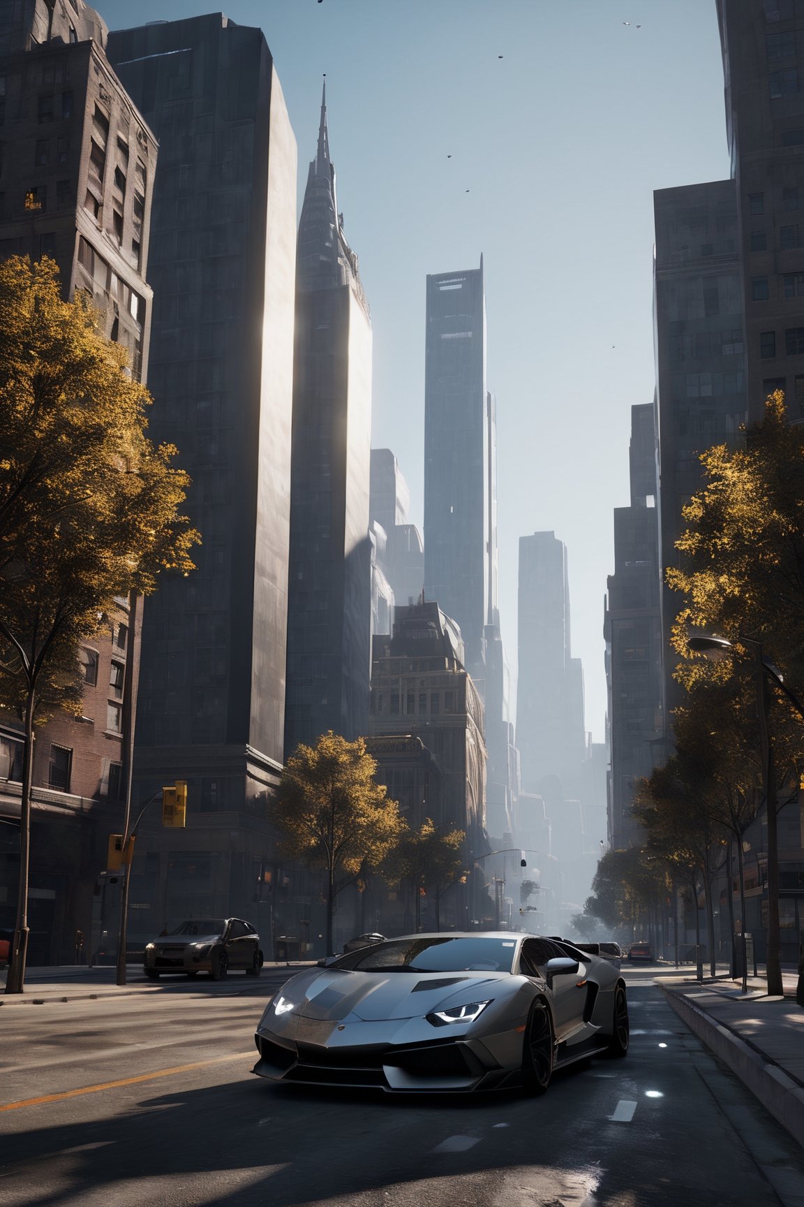 (((hyper realistic)))(((extreme realistic detail))) (detailed shadows) (masterpiece:1.2, highest quality), (realistic)
ray-tracing, high-resolution, modern city, high buildings, modern car, a street road in the middle of the city, (the sky is full of huge planet, night, galaxy), cinematic view, cinematic angle, cinematic light.
