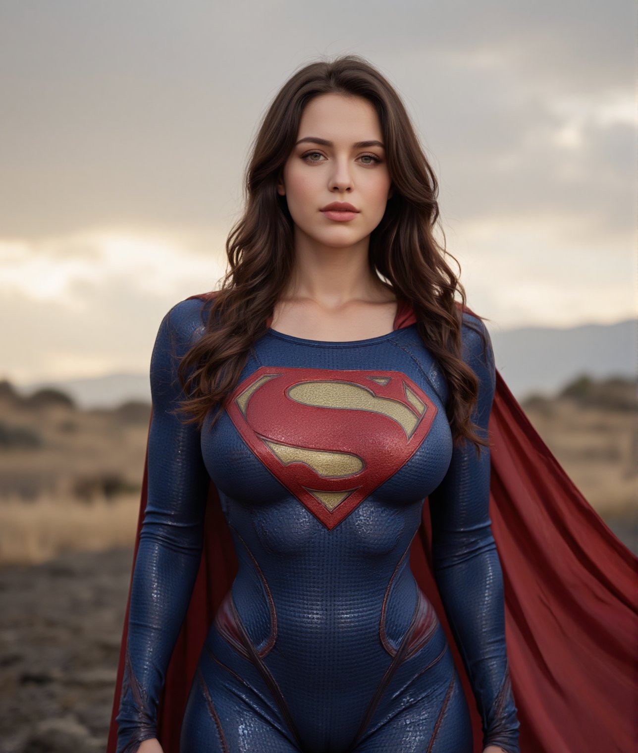 1girl,  photo of Supergirl,  wearing Supergirl tight bodysuit by tty8286 on Tensor.Art