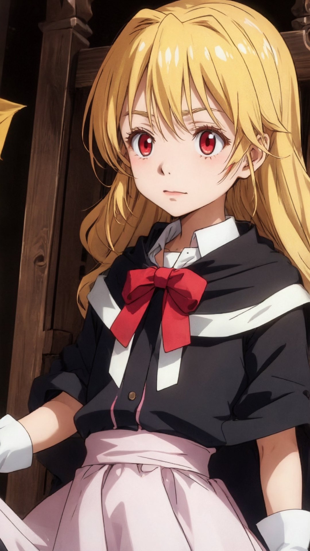 ALICE, Alice Rondo, red eyes, yellow hair,
