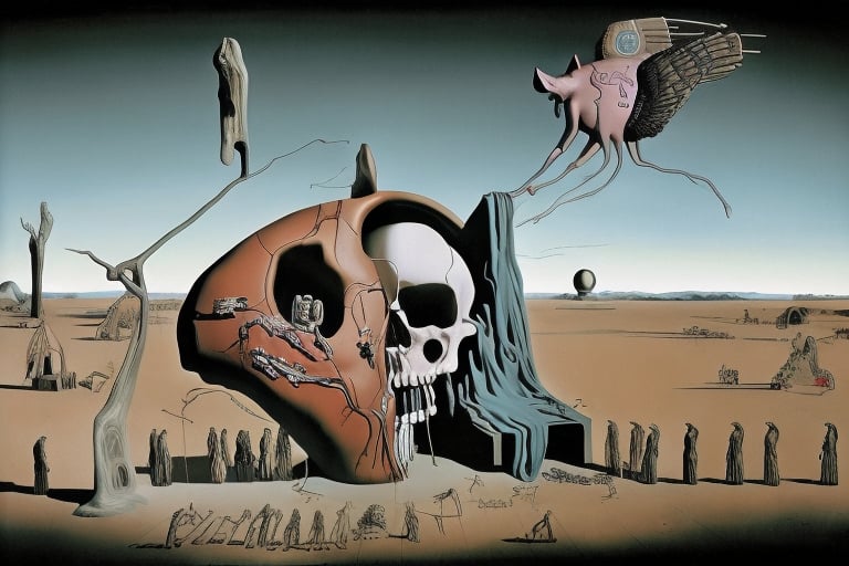 dali69 when (pigs fly) I shall eat my hat off my [[[skull]]]