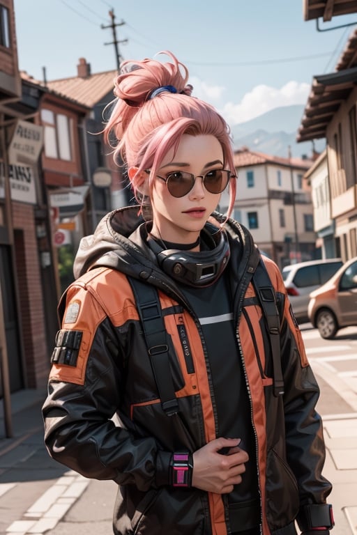 Apex legends, pink hair, orange hair