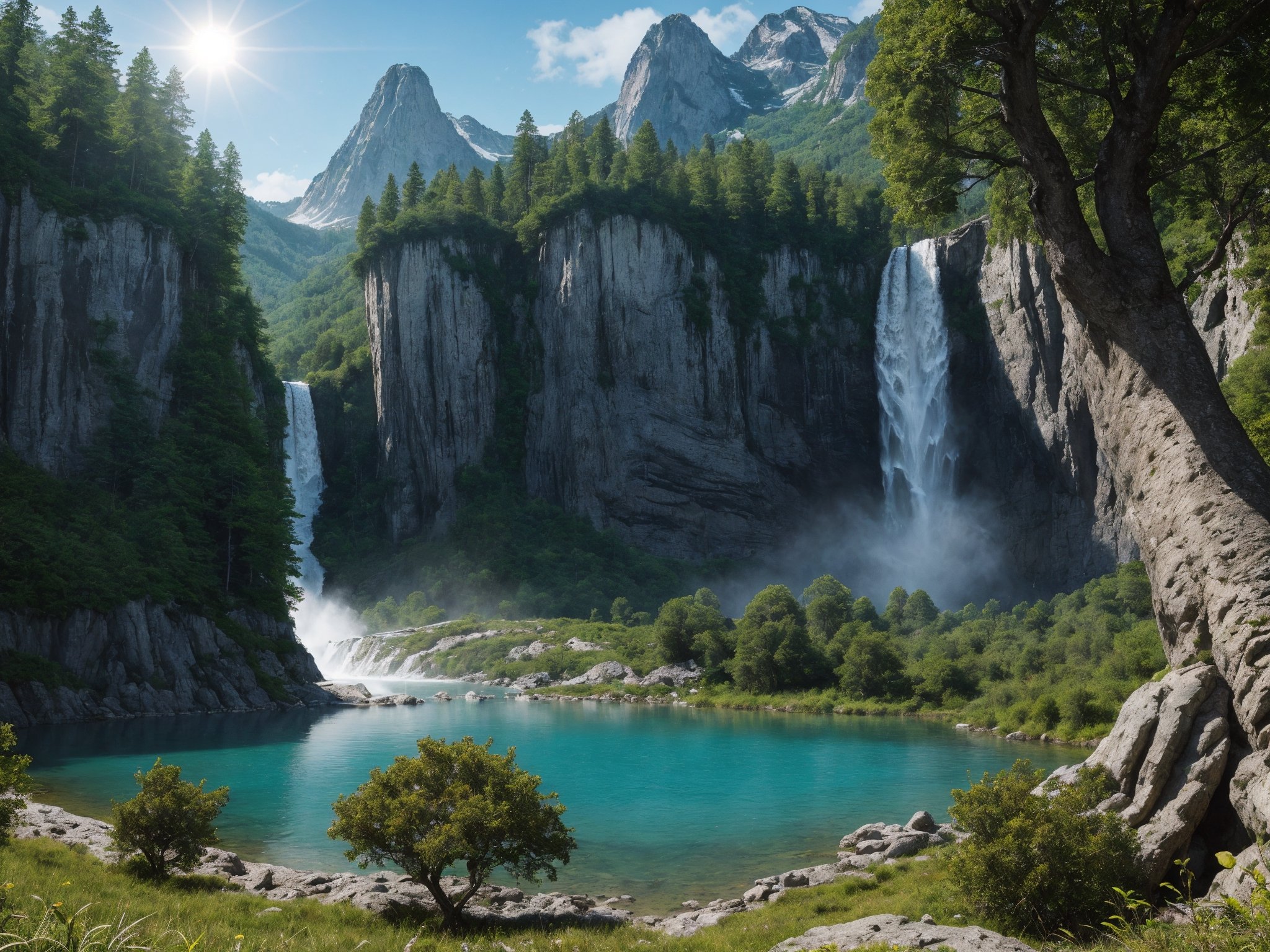 Masterpiece,  photorealistic,  futuristic sci fi town by MadCat  on Tensor.Art