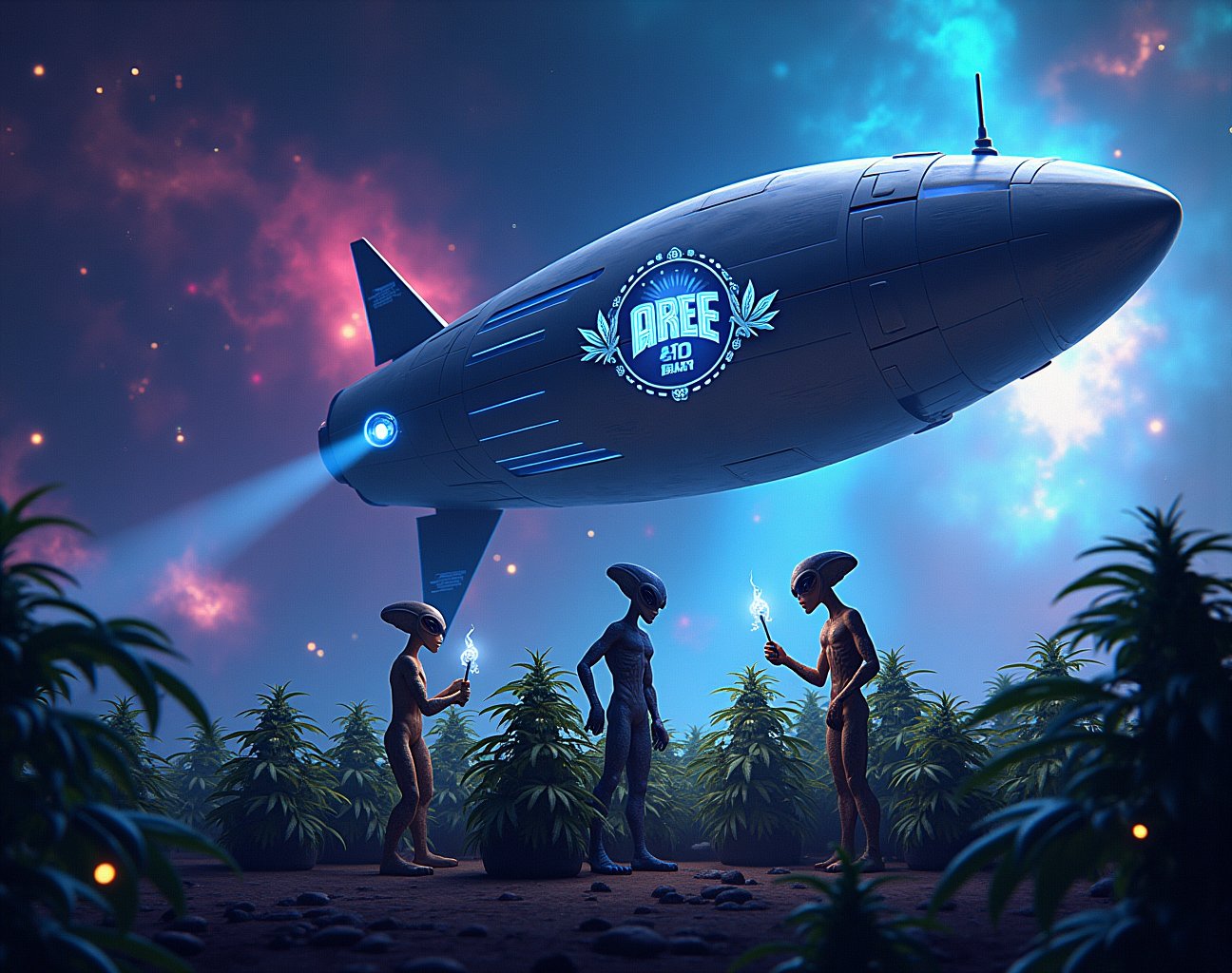 In a distant corner of the cosmos,  a breathtaking scene unfolds as Area 420 takes center stage. Against a backdrop of swi...