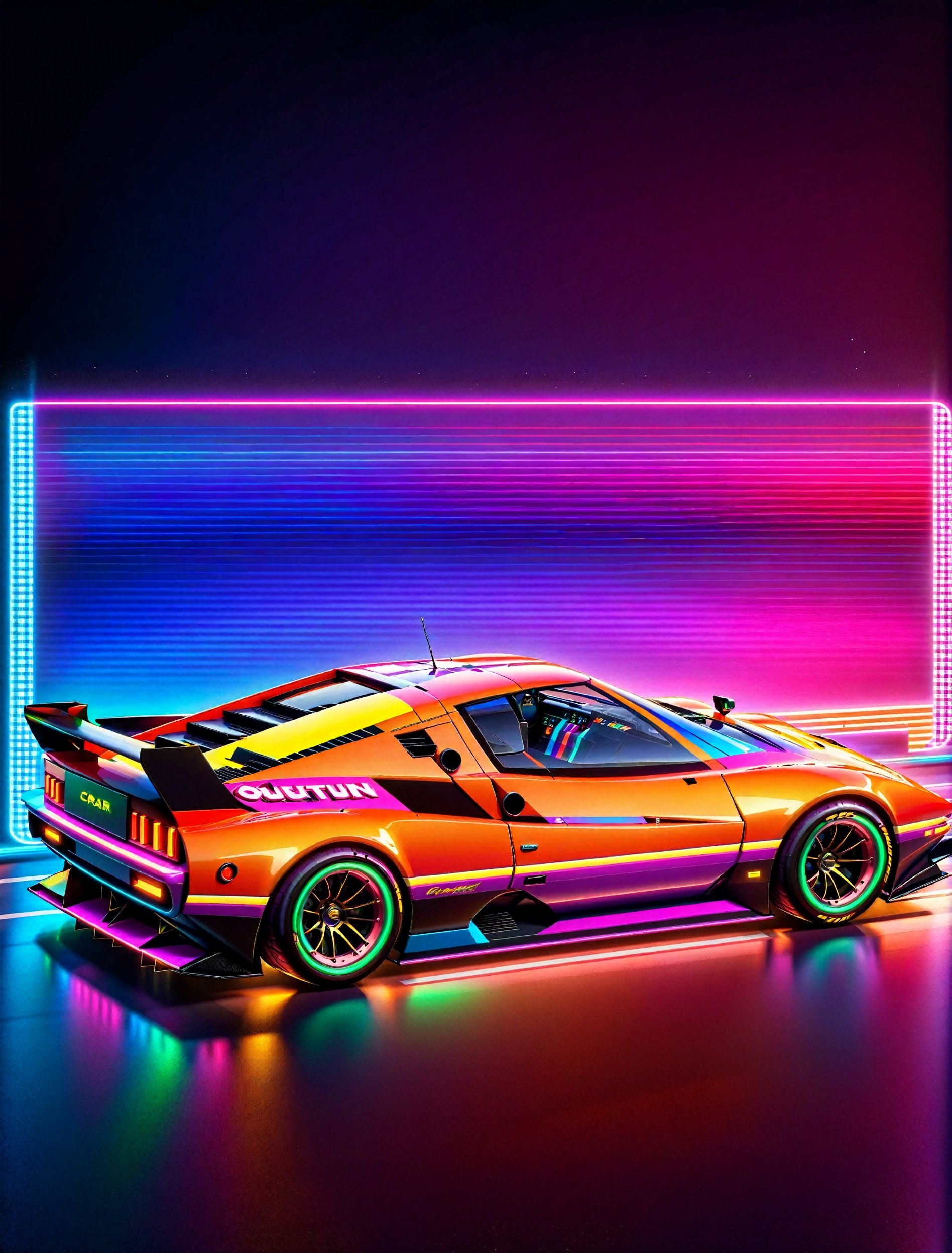 Get Ready to Shift into High Gear! 'Race On' Video Game Cover Art: A Retro Arcade Machine's Masterpiece. A neon-lit,  pixe...